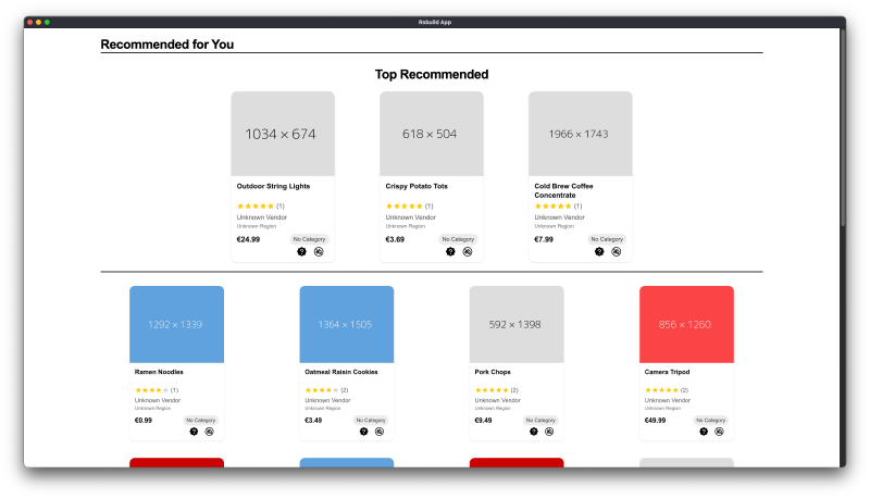 Full Recommendations Page